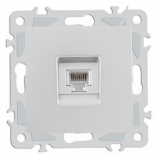 Розетка телефонная rj-11 без рамки arte milano am-206 206.51-1.silver